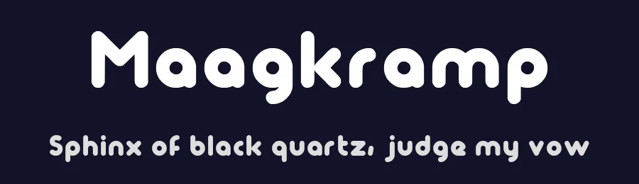 Maagkramp by Salvo Nicolosi — Decorative Font — thumbnail 2