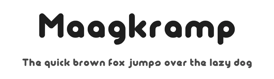 Maagkramp by Salvo Nicolosi — Decorative Font