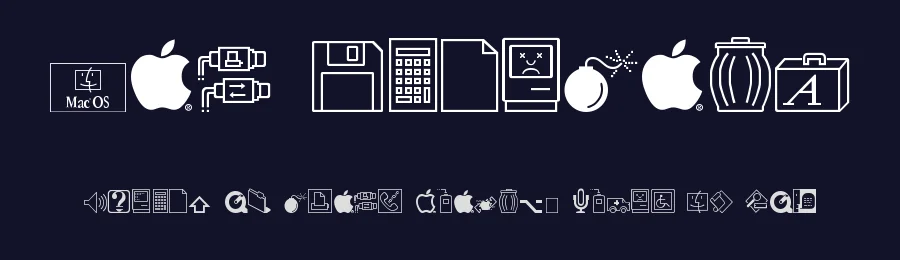 Mac Dingbats by Stephen M. Wheeler — Dingbats Font — thumbnail 2