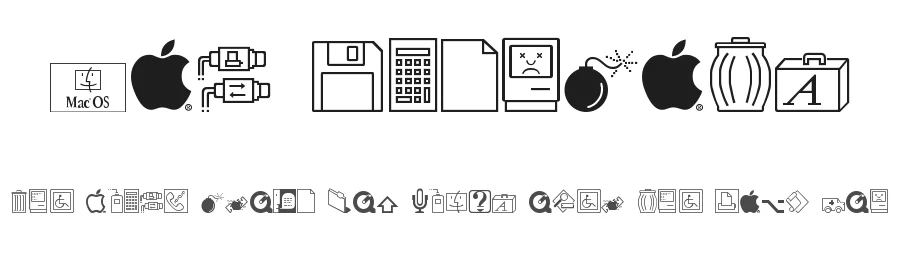 Mac Dingbats by Stephen M. Wheeler — Dingbats Font