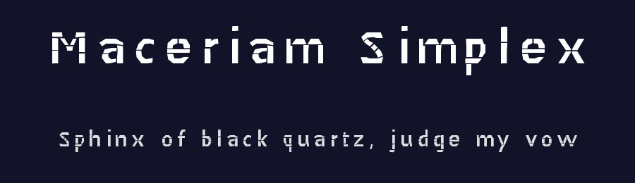 Maceriam Simplex by JBFoundry — Decorative Font — thumbnail 2