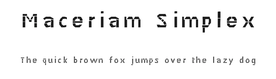 Maceriam Simplex by JBFoundry — Decorative Font