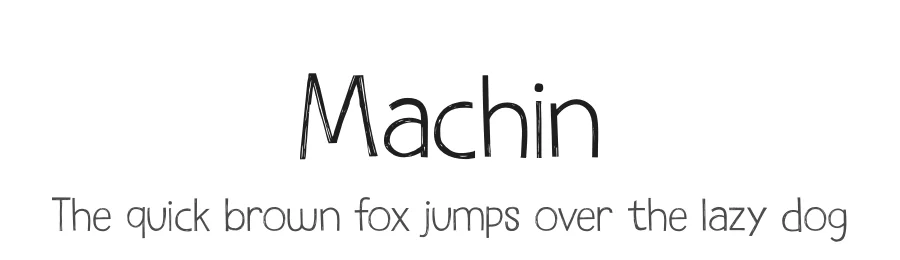 Machin by Hanoded — Decorative Font