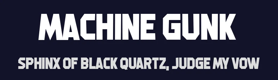 Machine Gunk by Chequered Ink — Decorative Font — thumbnail 2