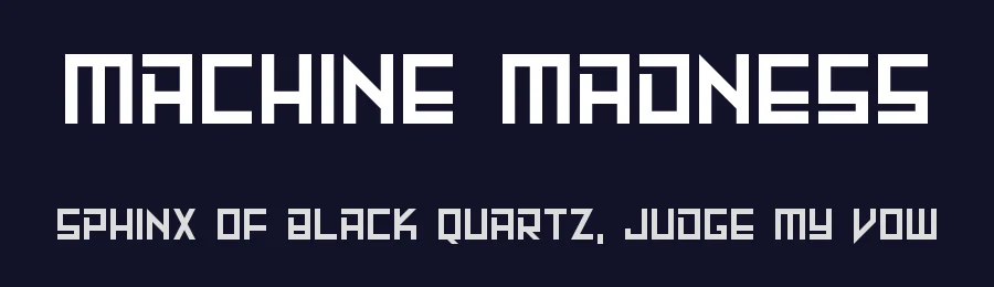 Machine Madness by Hawtpixel — Display Font — thumbnail 2