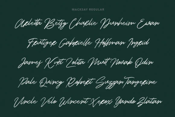 Macksay Font by Maulana Creative — Script Handwritten Font — thumbnail 9