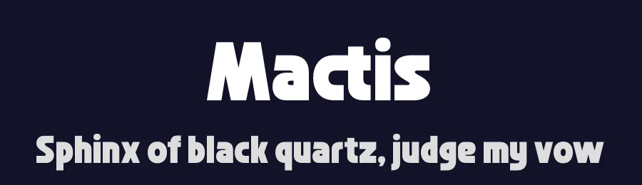 Mactis by Timelesstype Studio — Sans Serif Font — thumbnail 2