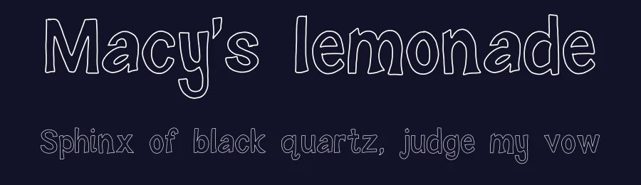 Macy's lemonade by Sabrina Schleiger — Decorative Font — thumbnail 2