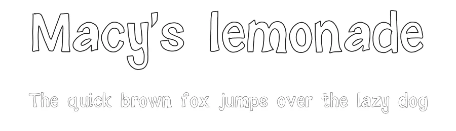 Macy's lemonade by Sabrina Schleiger — Decorative Font