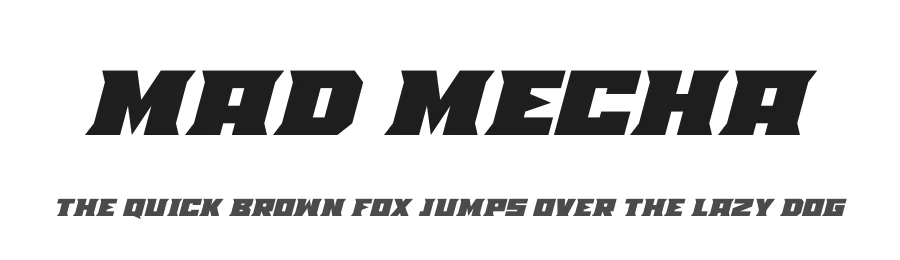 Mad Mecha by Hawtpixel — Display Font