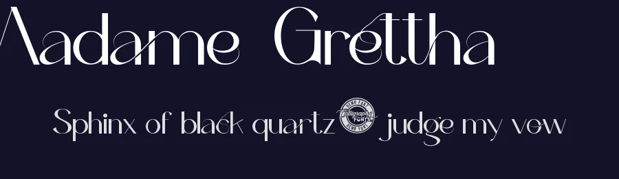 Madame Grettha by Calligraphy Fonts — Sans Serif Font — thumbnail 2