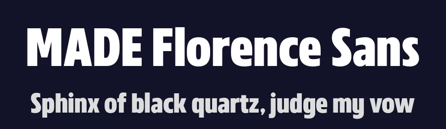 MADE Florence Sans by MadeType — Sans Serif Font — thumbnail 2