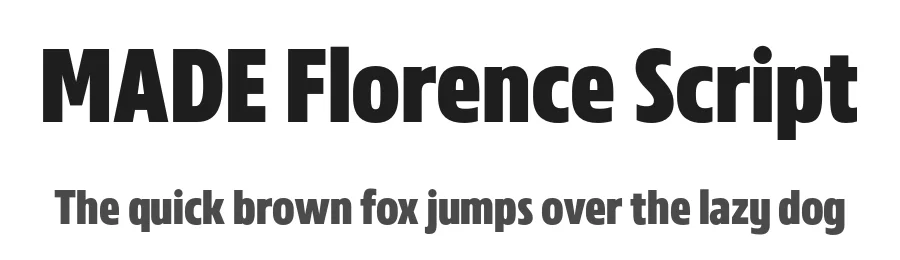 MADE Florence Script
