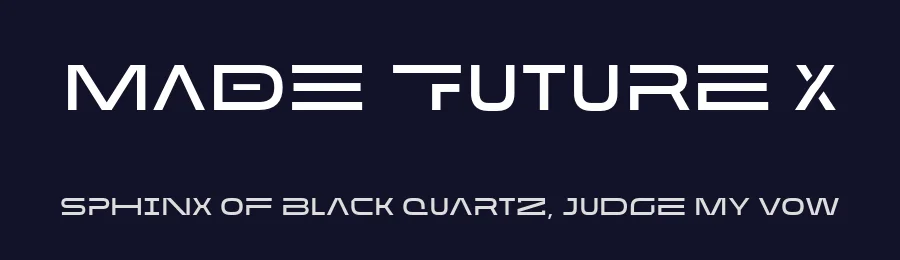 MADE Future X by MadeType — Sans Serif Font — thumbnail 2