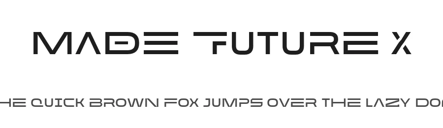 MADE Future X by MadeType β Sans Serif Font