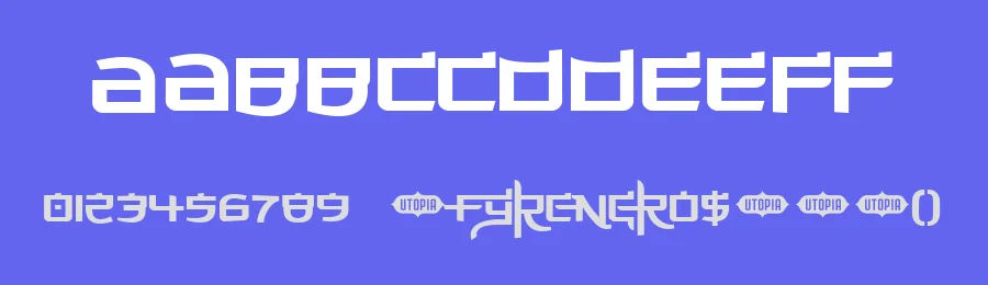 Made in China by Utopia — Decorative Font — thumbnail 3