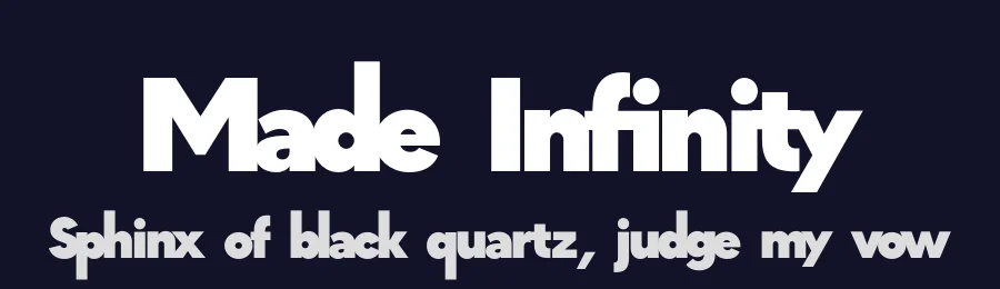 Made Infinity by MadeType — Sans Serif Font — thumbnail 2
