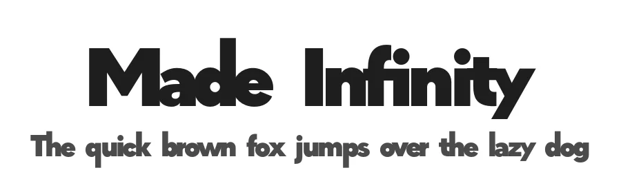 Made Infinity by MadeType — Sans Serif Font
