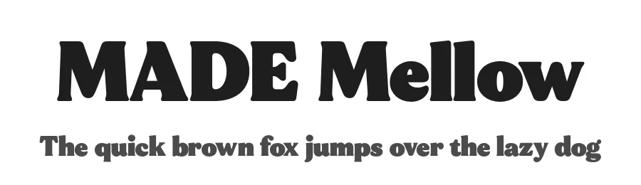 MADE Mellow by MadeType β Serif Font