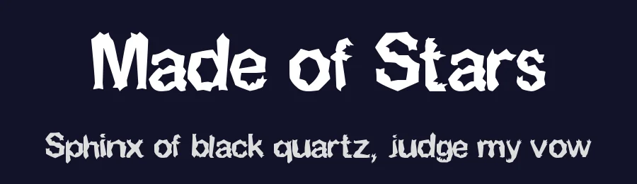 Made of Stars by Untitled Motion — Decorative Font — thumbnail 2