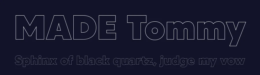 MADE Tommy by MadeType — Sans Serif Font — thumbnail 2