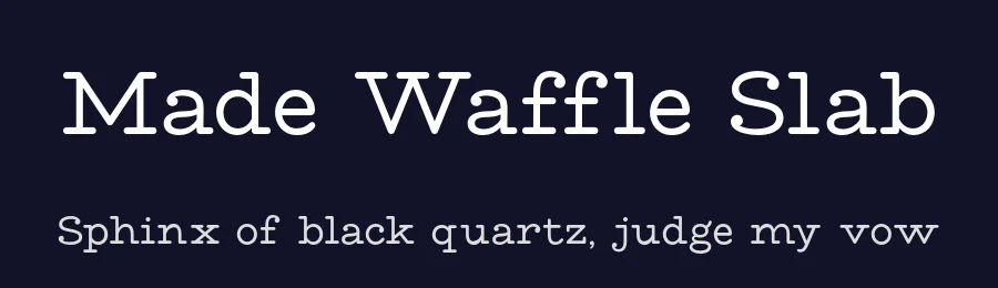 Made Waffle Slab by MadeType — Serif Font — thumbnail 2