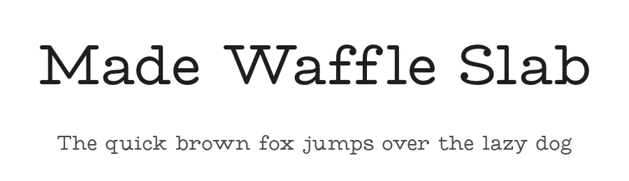 Made Waffle Slab