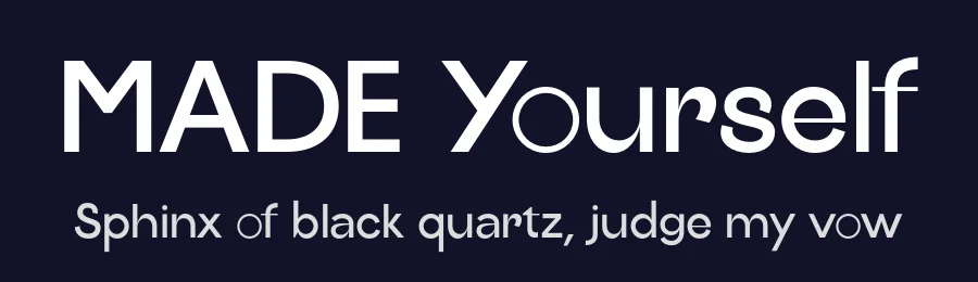 MADE Yourself by MadeType — Sans Serif Font — thumbnail 2