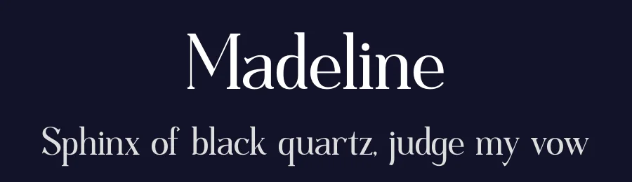 Madeline by Storytype Studio — Serif Font — thumbnail 2