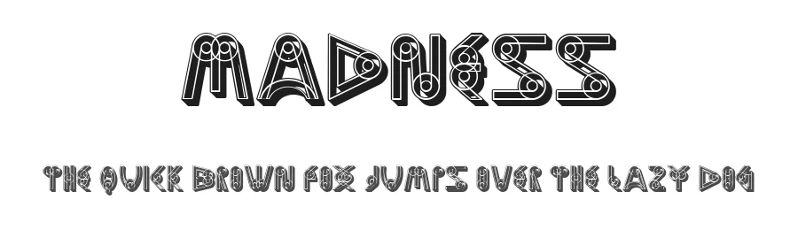 Madness by Vladimir Nikolic — Decorative Font