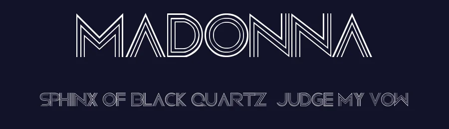 Madonna by Romulo Genova — Decorative Font — thumbnail 2
