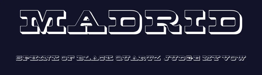 Madrid by Vladimir Nikolic — Decorative Font — thumbnail 2