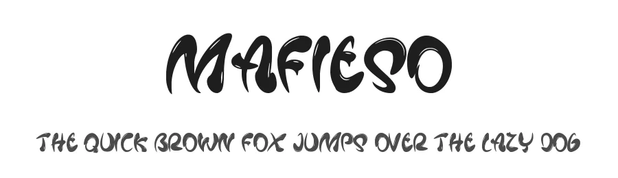 Mafieso by Rometheme Std — Decorative Font