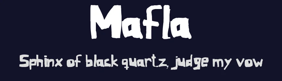 Mafla by Botond Bokor — Decorative Font — thumbnail 2