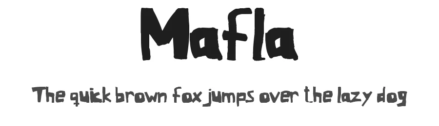 Mafla by Botond Bokor β Decorative Font