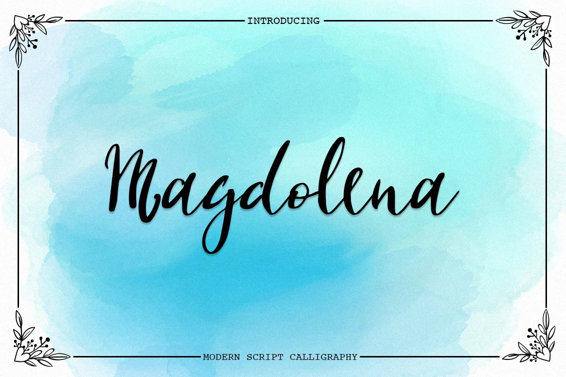 Magdolena Font by Pasha Larin β Script Handwritten Font