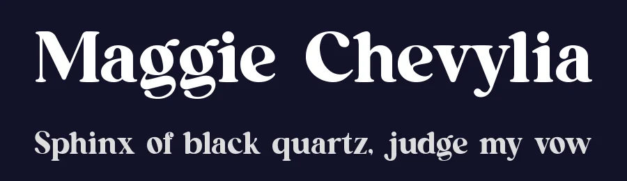 Maggie Chevylia by UI Creative — Serif Font — thumbnail 2