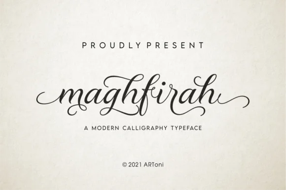 Maghfirah Font by ARToni — Script Handwritten Font