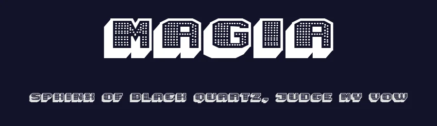 Magia by Vladimir Nikolic — Decorative Font — thumbnail 2