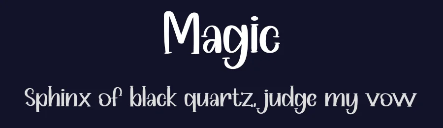 Magic by Belina Studio — Decorative Font — thumbnail 2