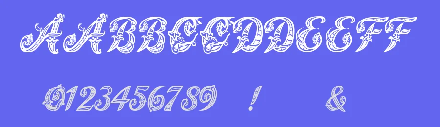 Magic Fleurons by Nicole Cepeda — Decorative Font — thumbnail 3