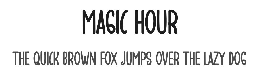 Magic Hour by Hamsah — Decorative Font