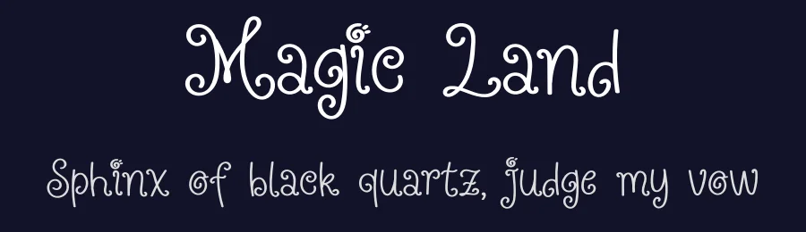 Magic Land by Luluk Surotul — Decorative Font — thumbnail 2