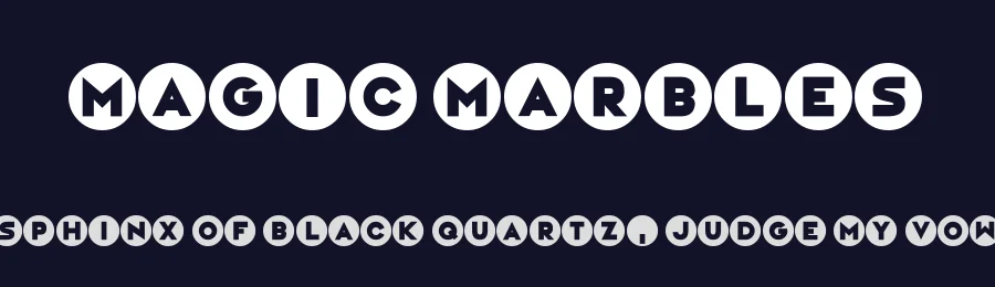 Magic Marbles by Hawtpixel — Decorative Font — thumbnail 2
