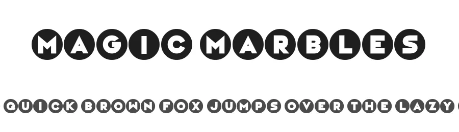 Magic Marbles by Hawtpixel — Decorative Font