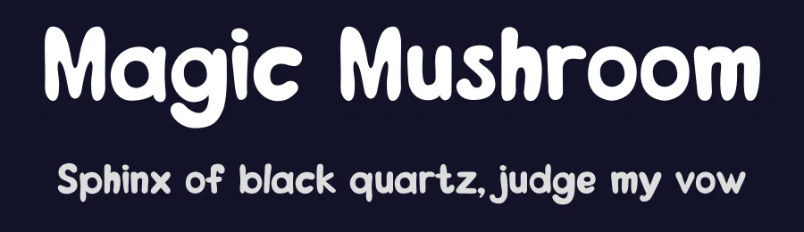 Magic Mushroom by Qaratype2 — Decorative Font — thumbnail 2