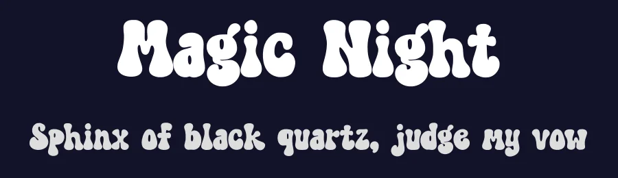Magic Night by Tri Sakti Oktaviano — Decorative Font — thumbnail 2
