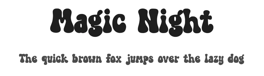 Magic Night by Tri Sakti Oktaviano — Decorative Font