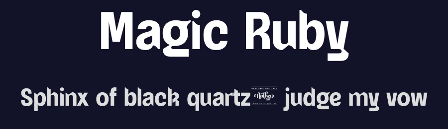 Magic Ruby by Nathatype — Sans Serif Font — thumbnail 2