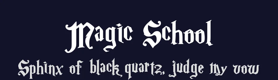 Magic School by FontMesa LLC — Blackletter Font — thumbnail 2